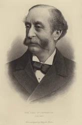 Der Earl of Carnarvon, gestorben 1890